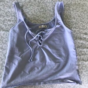 Pacsun blue crop top